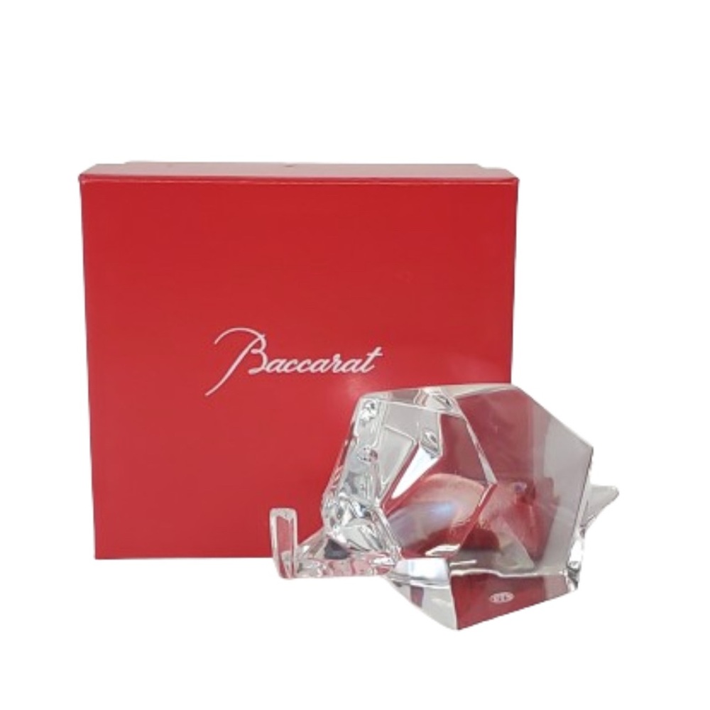 Baccarat Crystal Elephant with Red Box